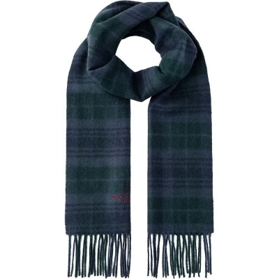 шал,ръкавици,шапки,и,шалове,hackett,plaid,logo,scarf,hunter,green,(green,blue)