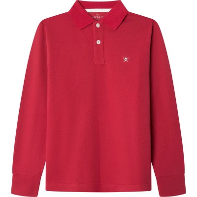 детски,блузи,с,яка,hackett,small,logo,long,sleeve,polo,chilli,red,(red)