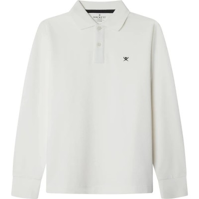 детски,блузи,с,яка,hackett,small,logo,long,sleeve,polo,off,white,(white)