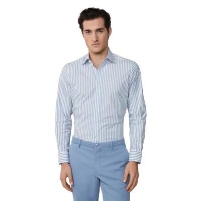 риза,с,дълъг,ръкав,мъжки,ризи,hackett,soft,bengal,stripe,long,sleeve,shirt,blue,(steel,blue)