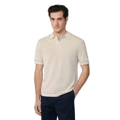 мъжки,блузи,с,яка,hackett,textured,short,sleeve,polo,beige,(stone,beige)