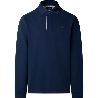 мъжки,блузи,с,яка,hackett,trim,rugby,long,sleeve,polo,ink,blue,(blue)
