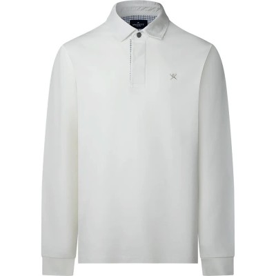 мъжки,блузи,с,яка,hackett,trim,rugby,long,sleeve,polo,off,white,(white)