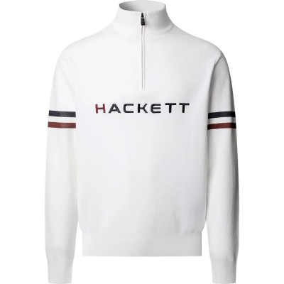 блуза,мъжки,пуловери,hackett,ski,half,zip,sweater,optic,white,(white)