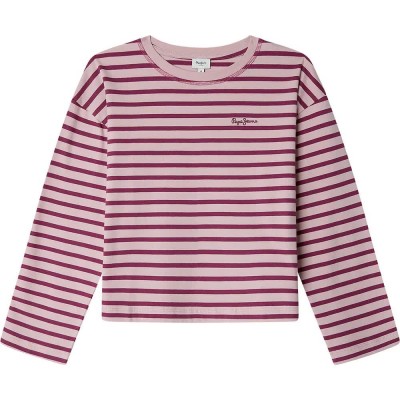 тениска,мъжки,тениски,дамски,тениски,pepe,jeans,adrianne,long,sleeve,t,shirt,pink,(light,orchid)