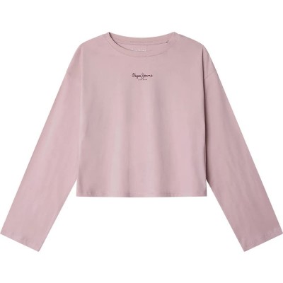 тениска,детски,тениски,pepe,jeans,ally,long,sleeve,t,shirt,pink,(light,orchid)
