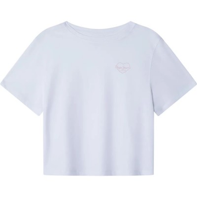 тениска,детски,тениски,pepe,jeans,amanda,short,sleeve,t,shirt,white