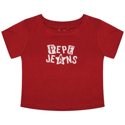 тениска,детски,тениски,pepe,jeans,amandine,short,sleeve,t,shirt,red,(burnt,red)