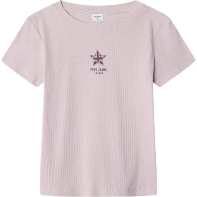 тениска,детски,тениски,pepe,jeans,amily,short,sleeve,t,shirt,pink,(light,orchid)