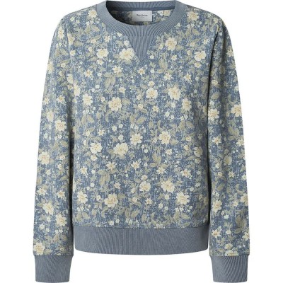 блуза,дамски,блузи,pepe,jeans,bambi,sweatshirt,drill,blue,(blue)