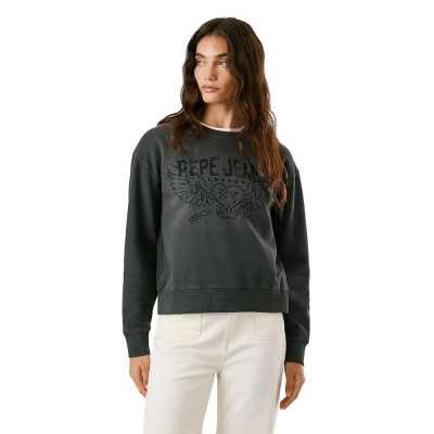 блуза,дамски,блузи,pepe,jeans,beberly,sweatshirt,grey,(coal,grey)