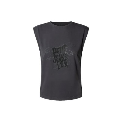 тениска,дамски,тениски,pepe,jeans,beria,sleeveless,t,shirt,grey,(coal,grey)