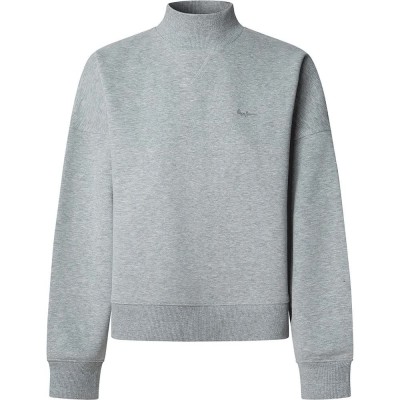 блуза,дамски,блузи,pepe,jeans,bila,sweatshirt,marl,grey
