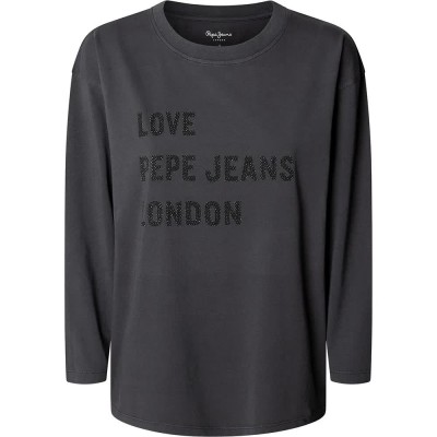 тениска,дамски,тениски,pepe,jeans,blanche,long,sleeve,t,shirt,grey,(coal,grey)