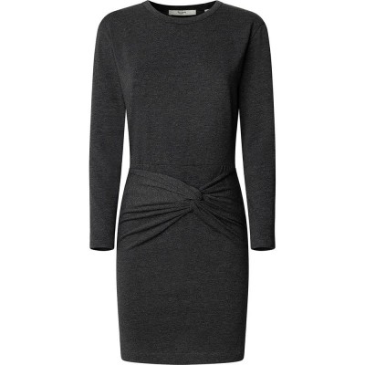 рокля,дамски,поли,и,рокли,pepe,jeans,brais,long,sleeve,dress,black,(dark,grey,marl)