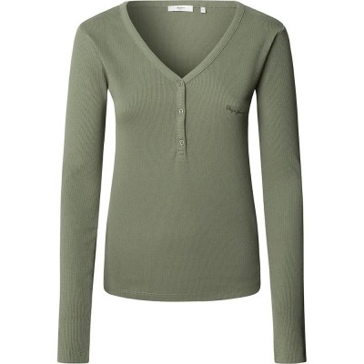 тениска,дамски,тениски,pepe,jeans,brett,long,sleeve,t,shirt,green,(khaki,green)