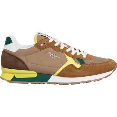 маратонки,мъжки,маратонки,дамски,маратонки,pepe,jeans,brit,colors,trainers,brown,(brown)