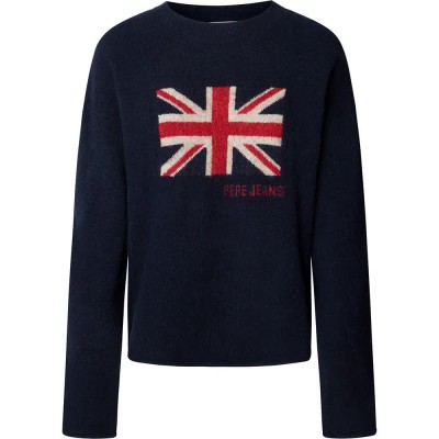 блуза,дамски,пуловери,дамски,плетени,дрехи,pepe,jeans,caitlin,sweater,blue,(dulwich,blue)