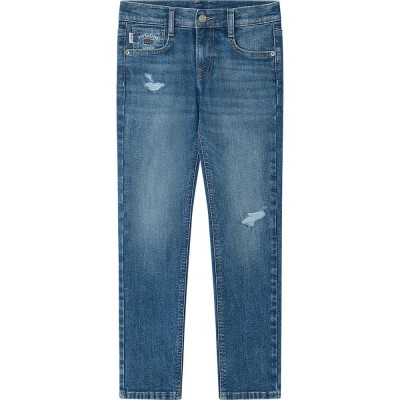 детски,панталони,pepe,jeans,cashed,worn,fs,slim,fit,jeans,medium,blue,4wc,(blue)