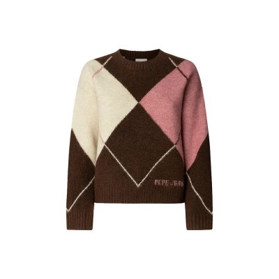 блуза,дамски,пуловери,дамски,плетени,дрехи,pepe,jeans,cecily,sweater,brown,(chocolate,brown)