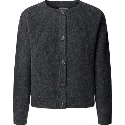 жилетка,дамски,пуловери,дамски,плетени,дрехи,pepe,jeans,claudia,cardigan,grey,(dark,grey,marl)