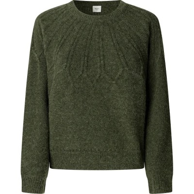 блуза,дамски,пуловери,дамски,плетени,дрехи,pepe,jeans,claudia,sweater,khaki,green