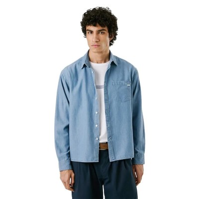 риза,с,дълъг,ръкав,дамски,ризи,мъжки,ризи,pepe,jeans,colman,denim,long,sleeve,shirt,blue,(light,indigo)