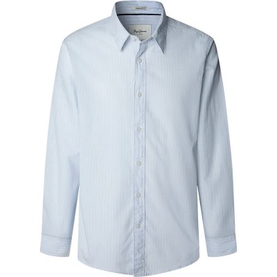 риза,с,дълъг,ръкав,мъжки,ризи,pepe,jeans,claybourne,long,sleeve,shirt,oxford,blue,(blue)