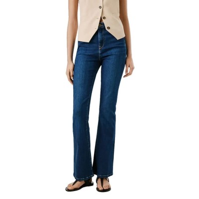дамски,панталони,pepe,jeans,dion,flare,high,waist,jeans,blue