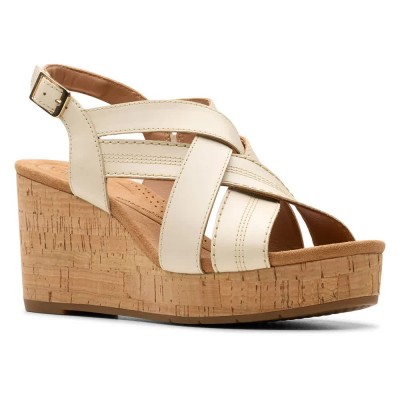 сандали,на,платформа,дамски,сандали,и,чехли,clarks,shoes,sabina,sling,wedge,sandals,beige