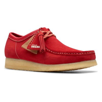 обувки,мъжки,обувки,дамски,обувки,clarks,shoes,wallabee,boat,shoes,red,(red,suede)