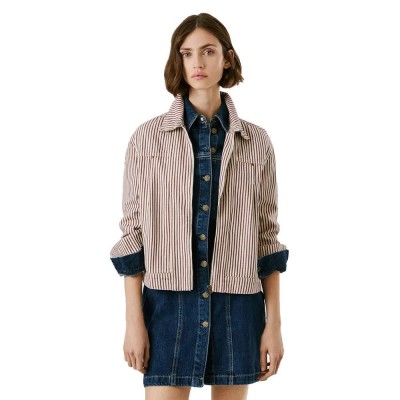 яке,дамски,якета,и,палта,pepe,jeans,hannah,hb,denim,jacket,denim,(beige)