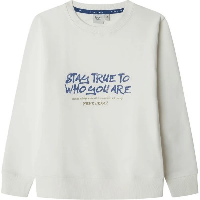 блуза,детски,блузи,pepe,jeans,keanon,sweatshirt,white,(antique,white)