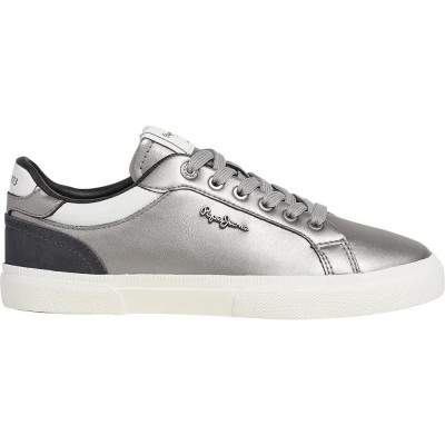 маратонки,дамски,маратонки,pepe,jeans,kenton,glam,trainers,dark,shadow,grey,(silver)