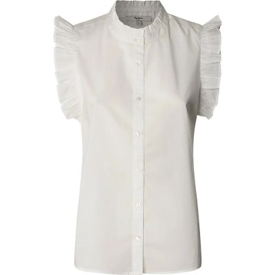 потник,дамски,блузи,дамски,ризи,pepe,jeans,lile,sleeveless,shirt,white