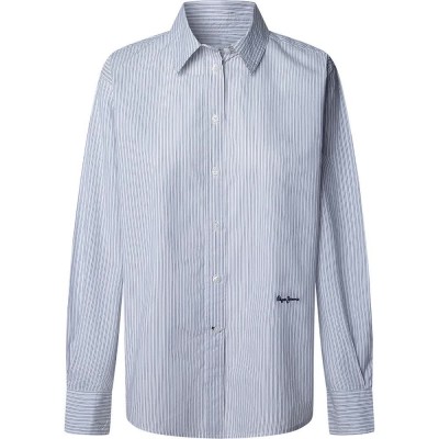 риза,с,дълъг,ръкав,дамски,блузи,дамски,ризи,pepe,jeans,lou,long,sleeve,shirt,dulwich,blue