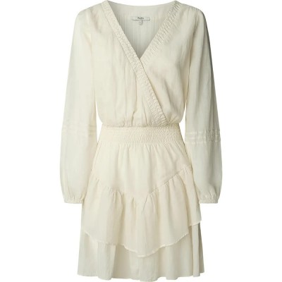 рокля,дамски,поли,и,рокли,pepe,jeans,lorenza,long,sleeve,dress,oyster,white,(beige)