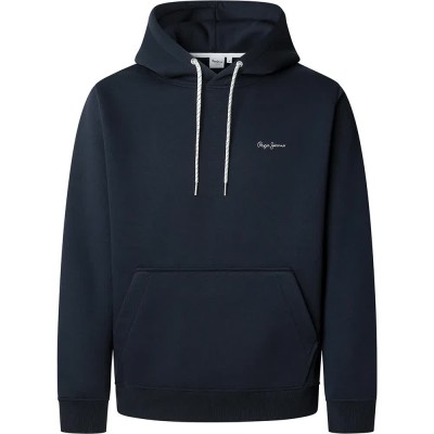 суичър,мъжки,пуловери,pepe,jeans,macbeth,small,logo,plain,hoodie,dulwich,blue,(blue)