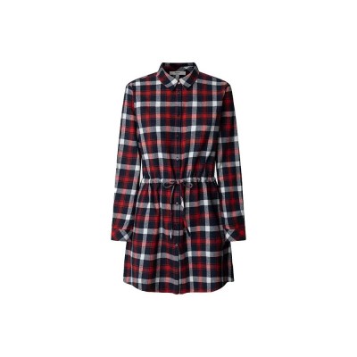 рокля,дамски,поли,и,рокли,pepe,jeans,marina,long,sleeve,dress,red,(royal,red)