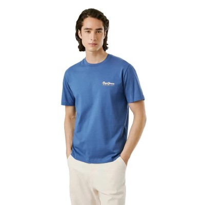 тениска,мъжки,тениски,pepe,jeans,milon,short,sleeve,t,shirt,thames,blue,(blue)