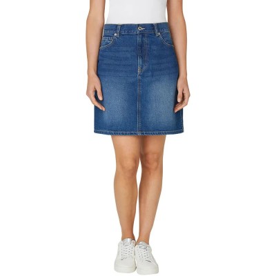 пола,дамски,поли,и,рокли,pepe,jeans,mini,high,waist,short,denim,skirt,blue,(denim,4a2)