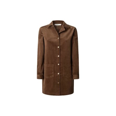 рокля,дамски,поли,и,рокли,pepe,jeans,noelia,long,sleeve,dress,brown,(chocolate,brown)