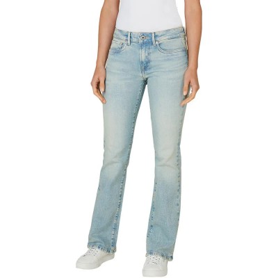 дамски,панталони,pepe,jeans,piccadilly,bootcut,low,waist,jeans,blue,(denim,2sa)