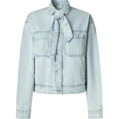 яке,дамски,якета,и,палта,pepe,jeans,relaxed,scarf,denim,jacket,blue,(denim)