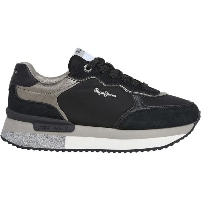 маратонки,дамски,маратонки,pepe,jeans,rusper,glam,trainers,black