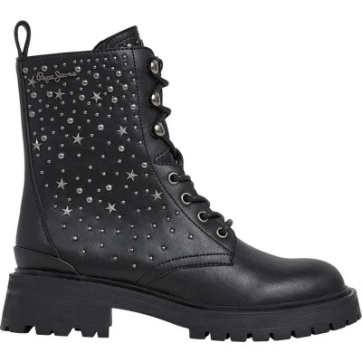 обувки,дамски,боти,дамски,високи,обувки,за,ходене,pepe,jeans,stacy,studs,heel,boots,black
