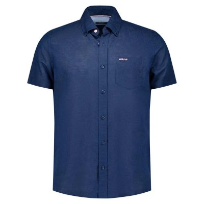 риза,с,къс,ръкав,мъжки,ризи,nza,new,zealand,clayton,25cn506s,short,sleeve,shirt,light,navy,(blue)