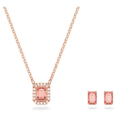 бижутерия,swarovski,5620548,necklace,golden,(pink)
