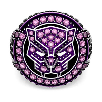 бижутерия,swarovski,5663351,ring,purple,(black)