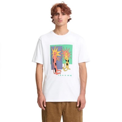 тениска,мъжки,тениски,volcom,longo,cats,basic,short,sleeve,t,shirt,white